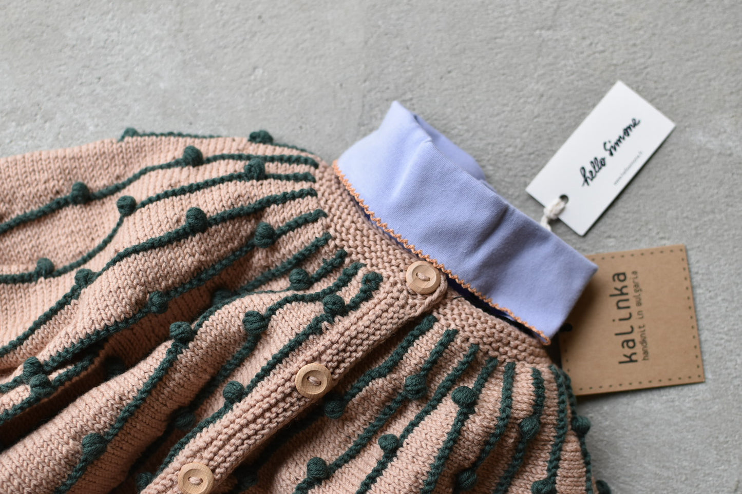 Marion Cardigan_Rose Quartz/Pine