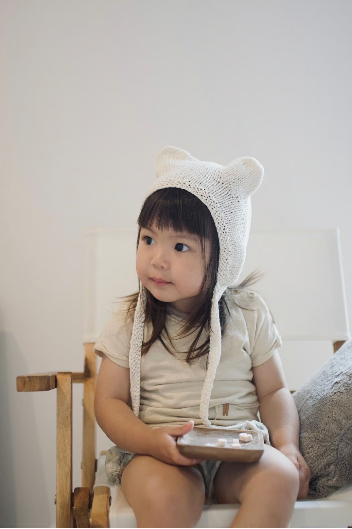 KIDDY STUFF bearボンネット 2-4y - 帽子