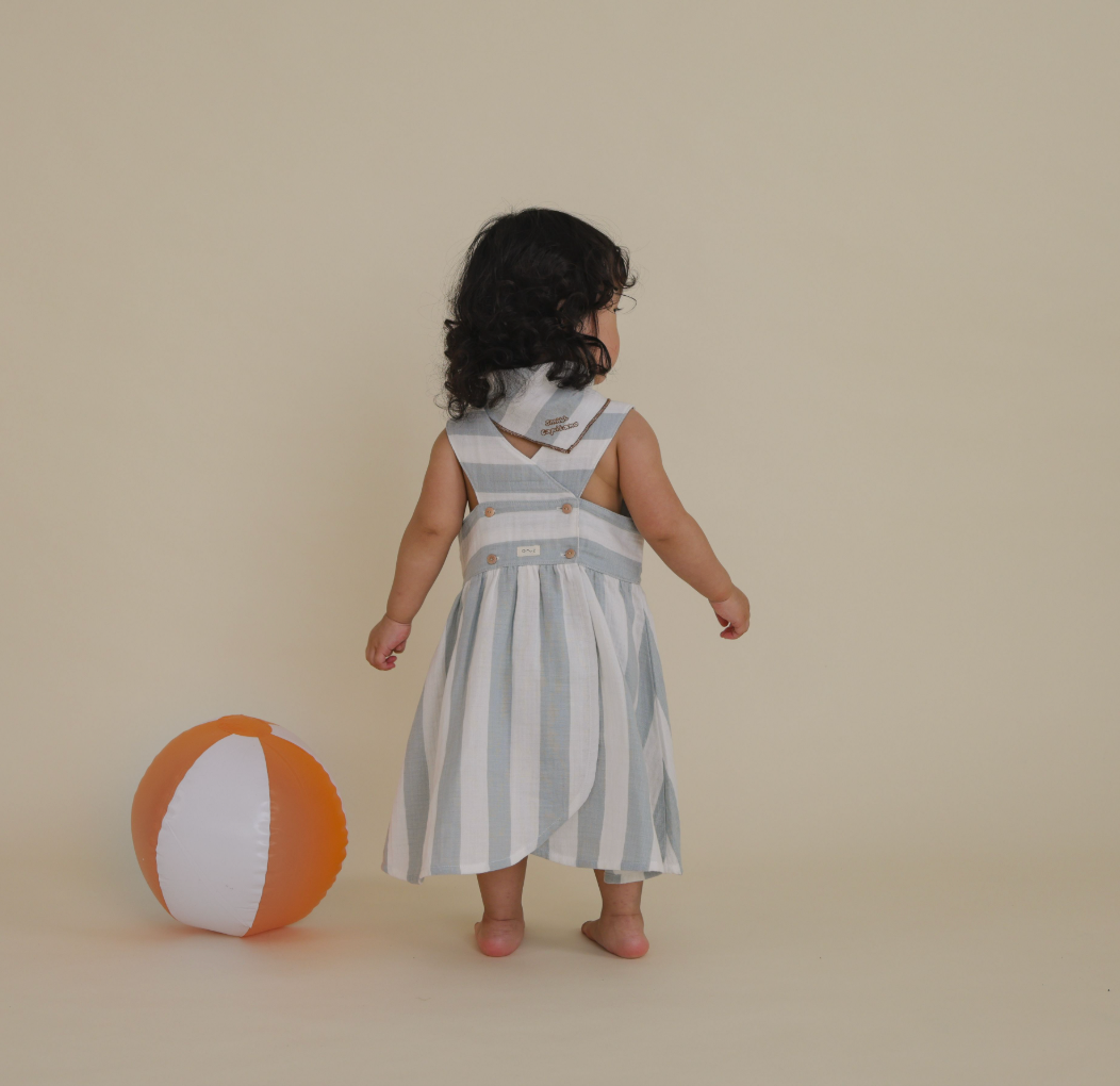 Sardine Stripes Sleeveless Dress