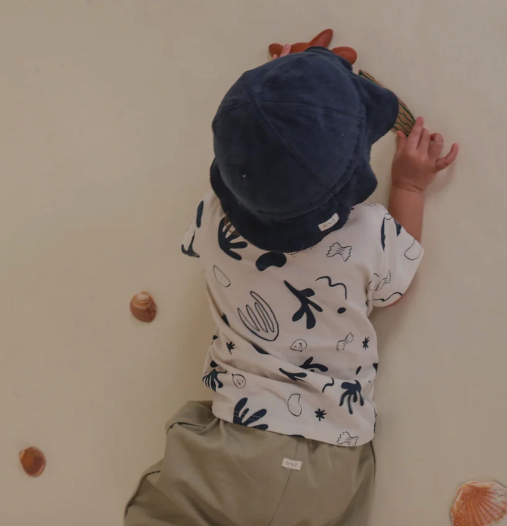 Navy Terry Sun Hat