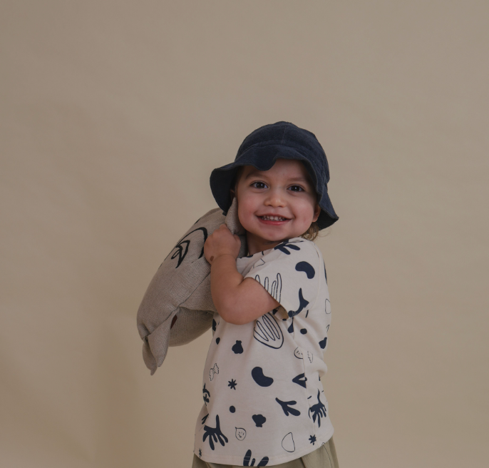 Navy Terry Sun Hat (Last.1)