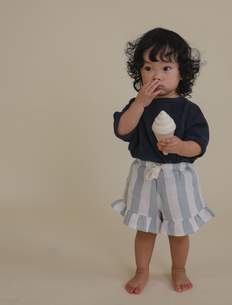 Sardine Stripes Frill Shorts (Last.1)