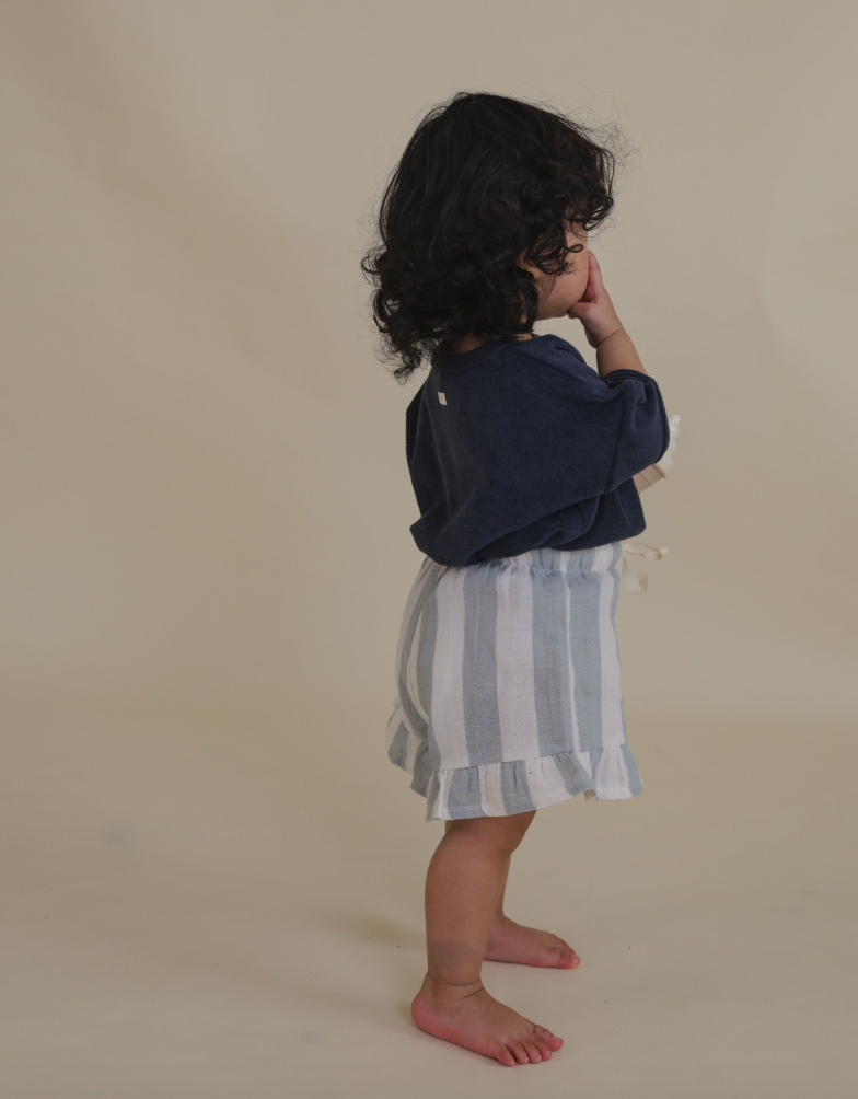 Sardine Stripes Frill Shorts (Last.1)
