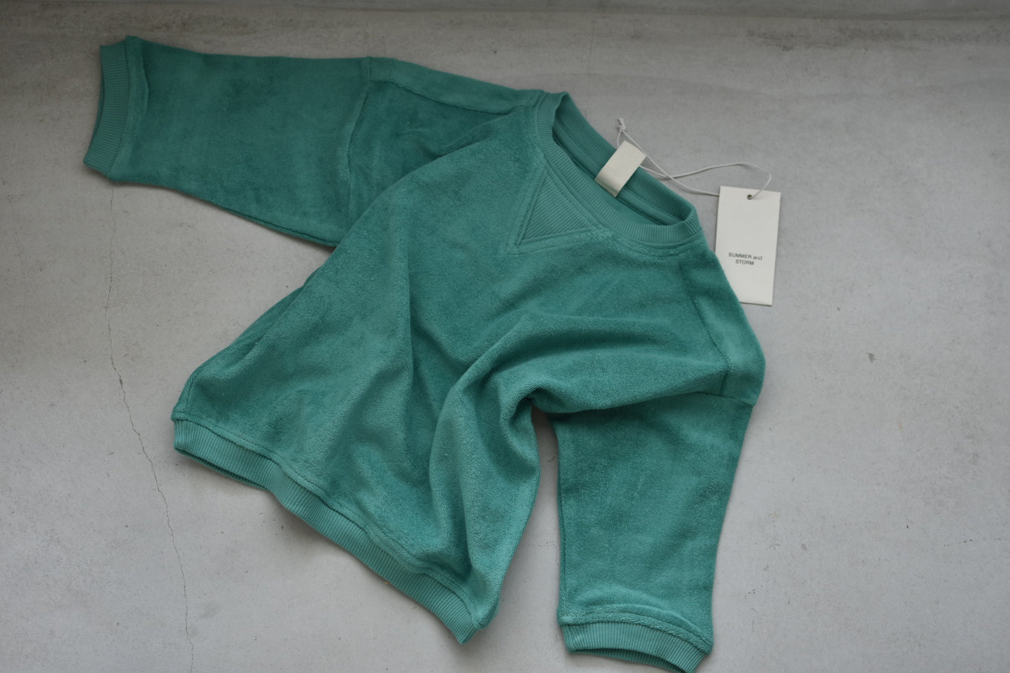 RELAXED TERRY PULLOVER_GREEN