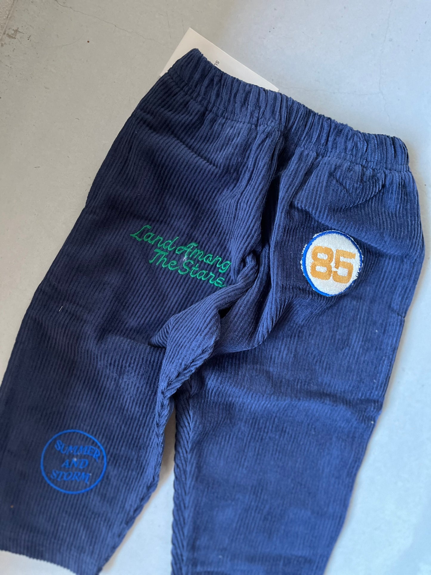 PATCH CORDUROY PANT_NAVY ( Last.1 )