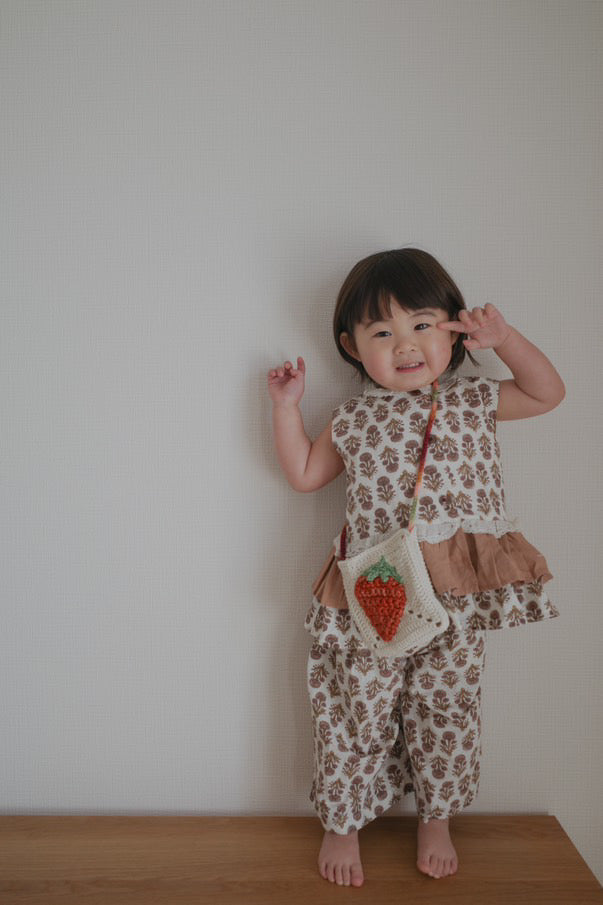 Bonnie blouse Jaipur Floral in Tea Rose