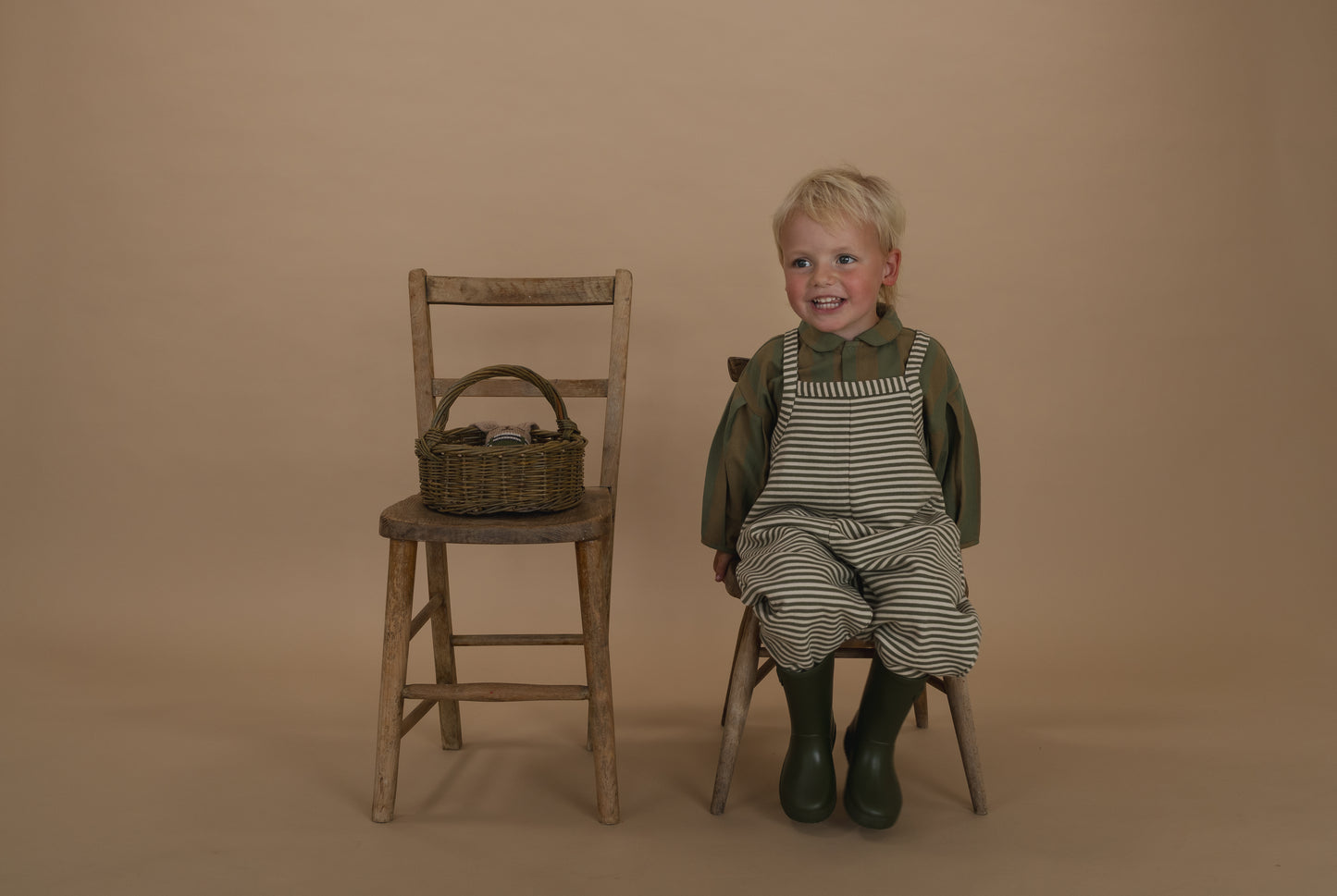 Fern Stripes Dungarees