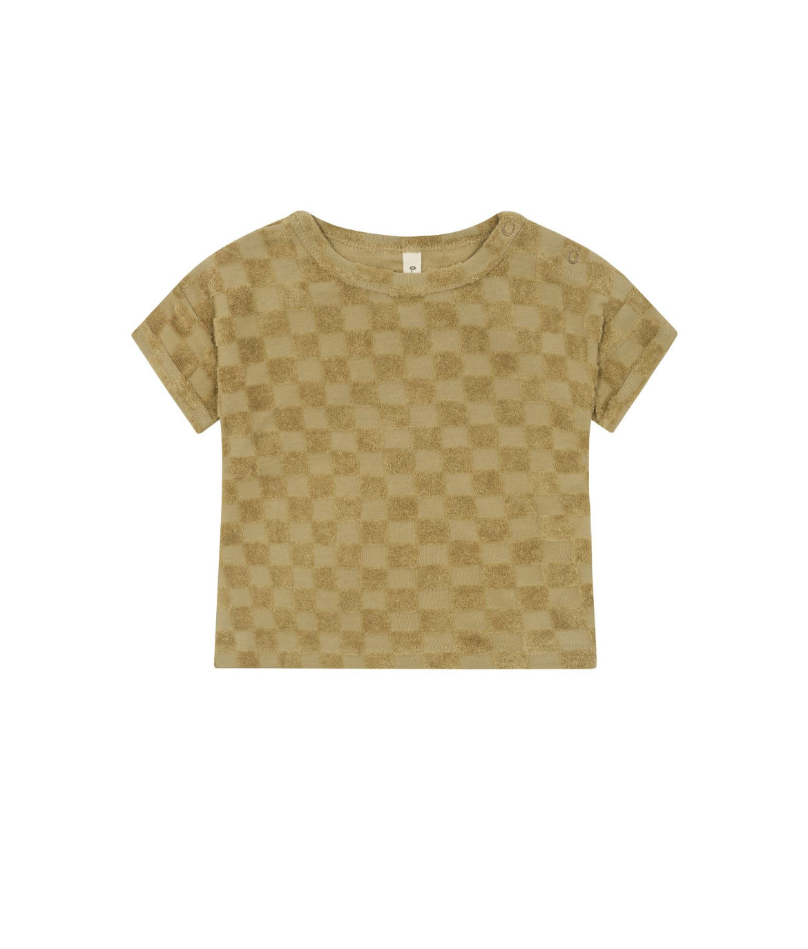 Dusky Checkerboard Terry Boxy T -Shirt