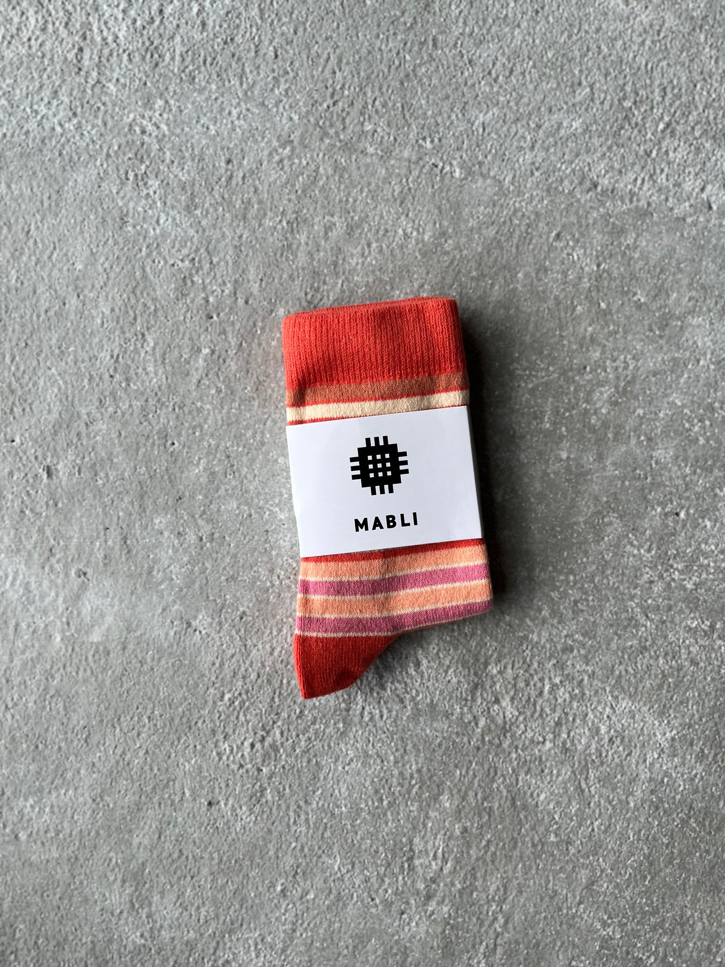 SOLVA SHORT SOCKS_ROSE GARDEN STRIPE