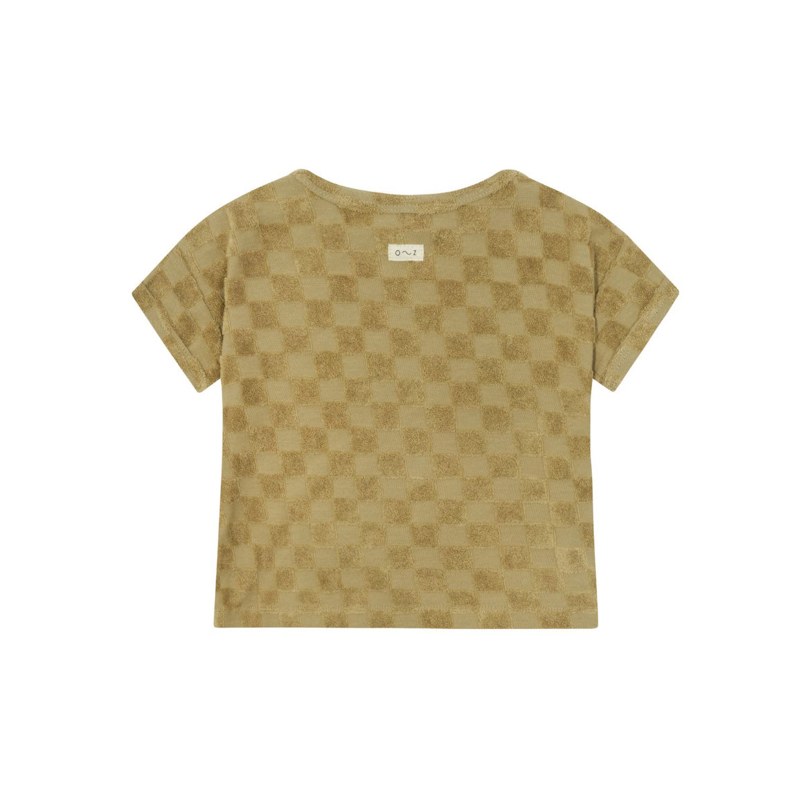 Dusky Checkerboard Terry Boxy T -Shirt
