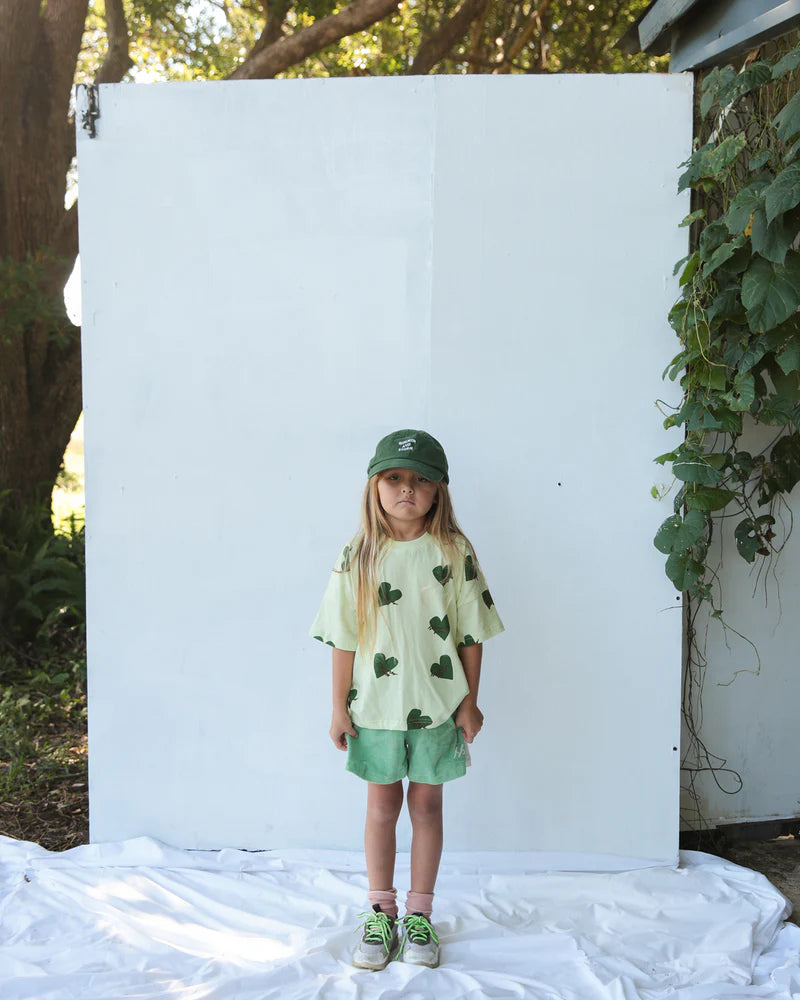TERRY PANEL SHORT - GREEN