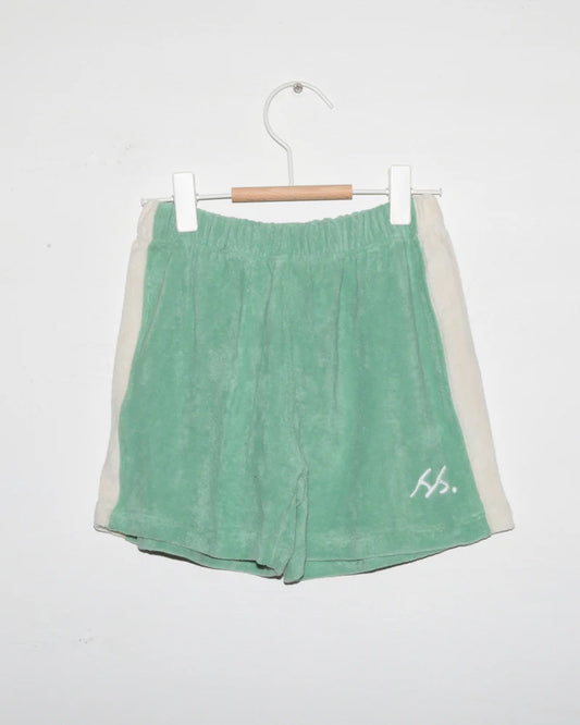 TERRY PANEL SHORT - GREEN