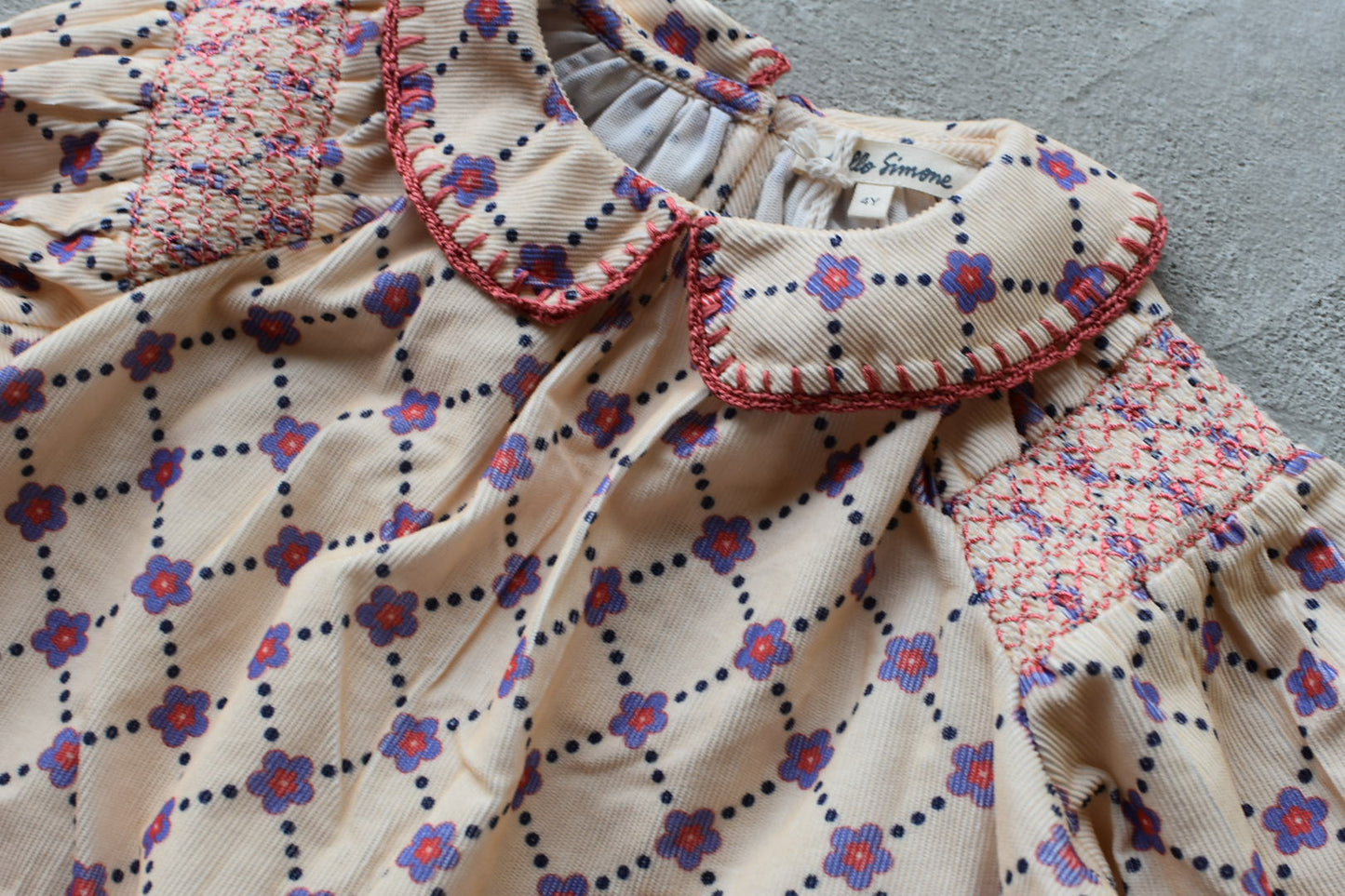 Martha dress Floral check