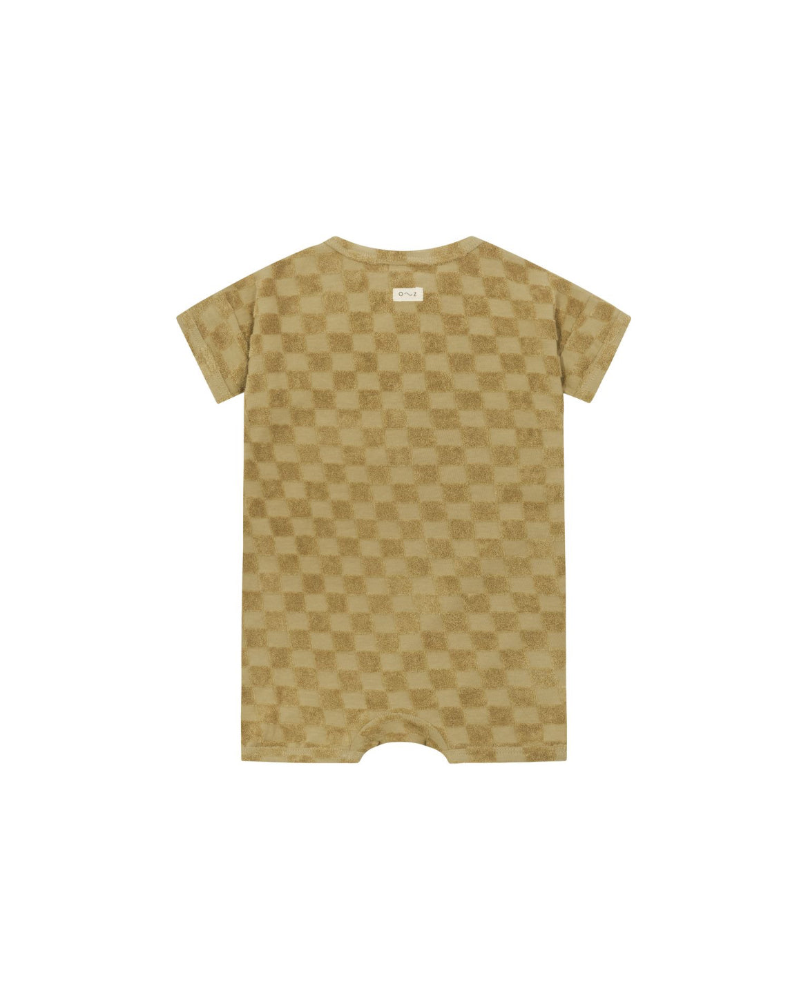 Dusky Checkerboard Terry Beach Romper