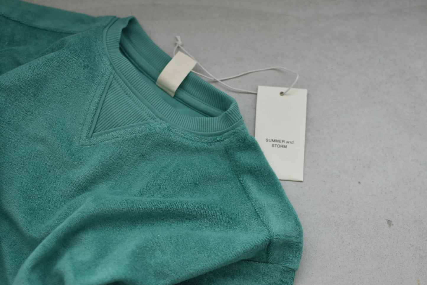 RELAXED TERRY PULLOVER_GREEN