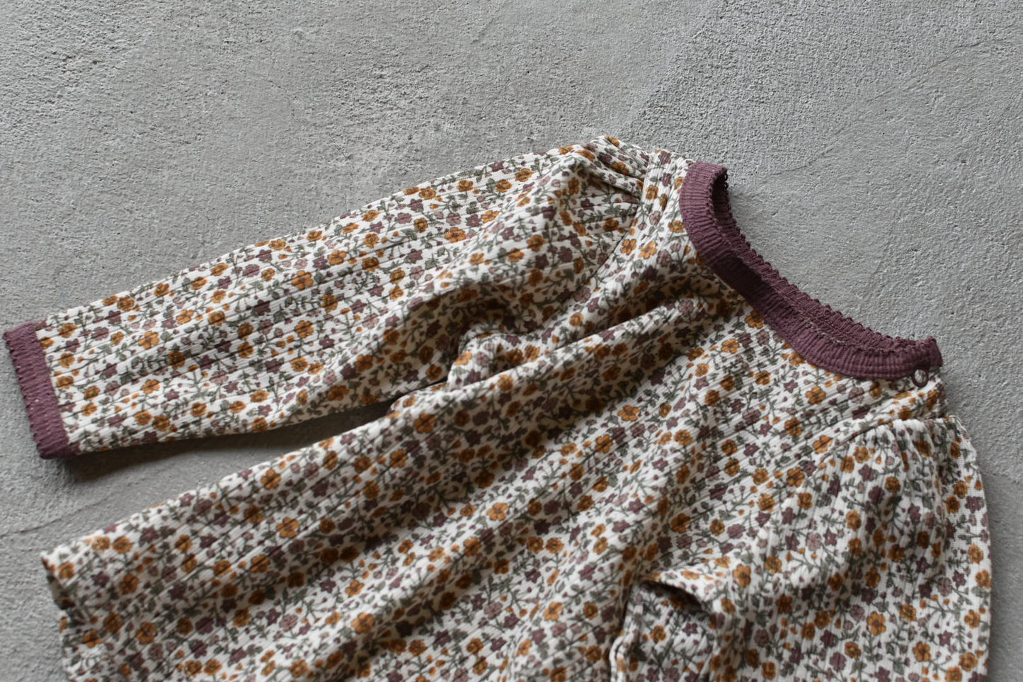 Organic Pointelle T-shirt Prairie Floral