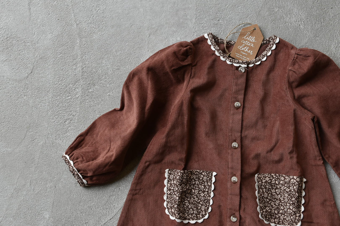 Jules Dress Velvet in Nutmeg