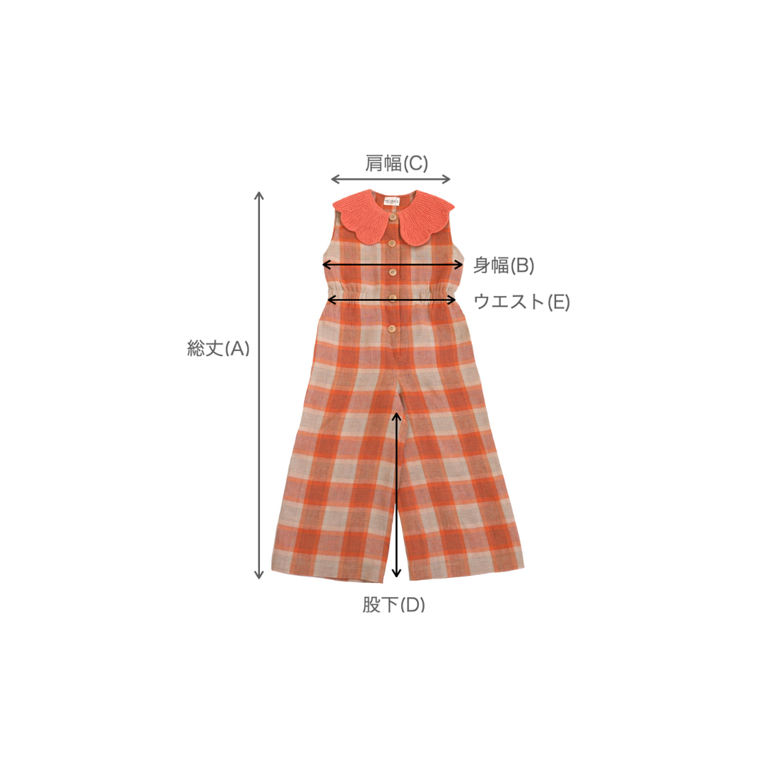 Cordelia Overall_Melon Check / Latte