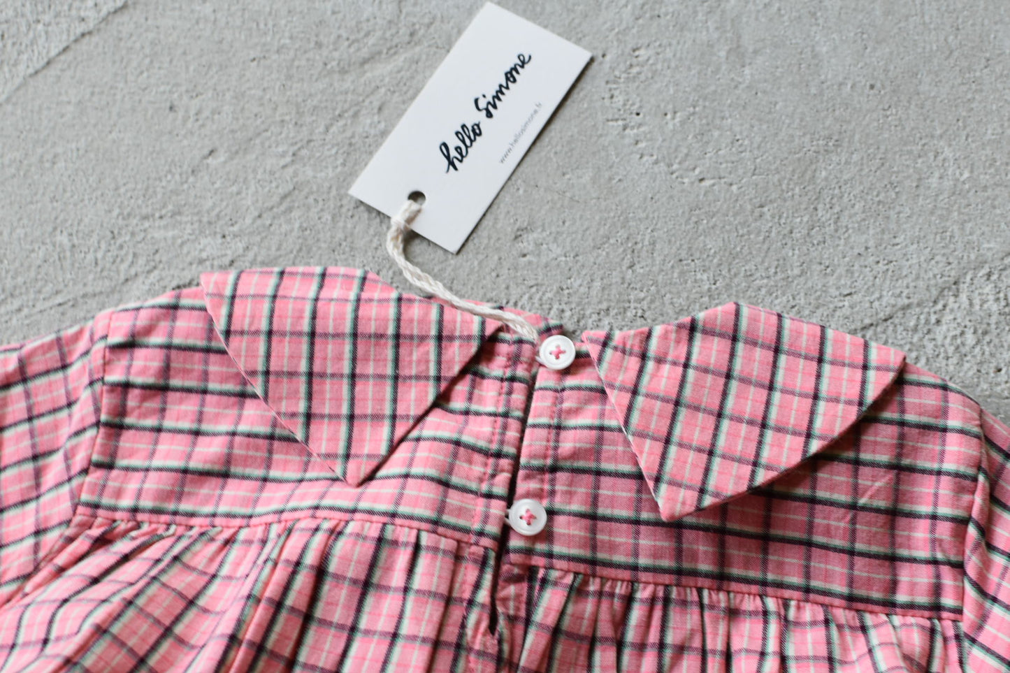 Gatsby dress Pink check