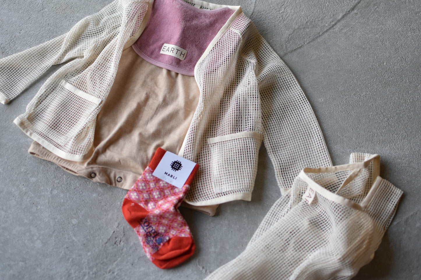 Organic bib_Cotton lavender