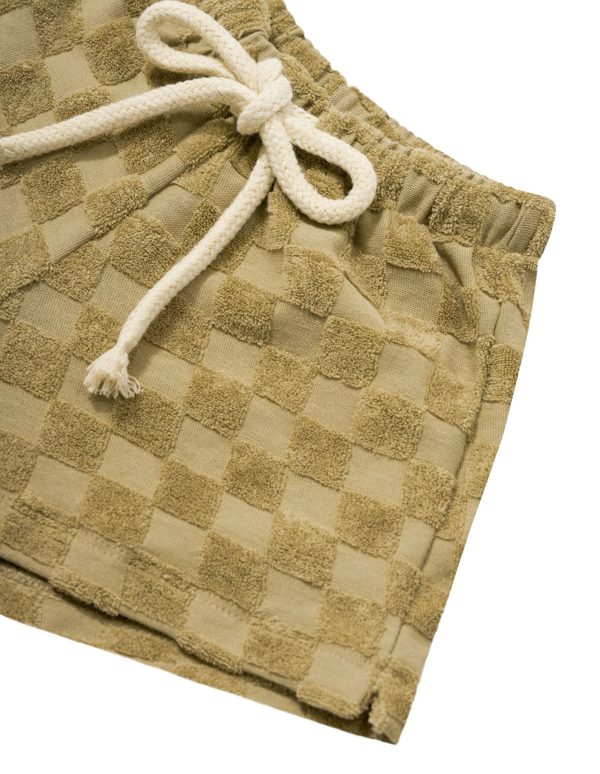 Dusky Checkerboard Terry Rope Shorts
