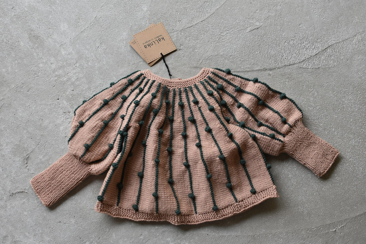 Marion Cardigan_Rose Quartz/Pine