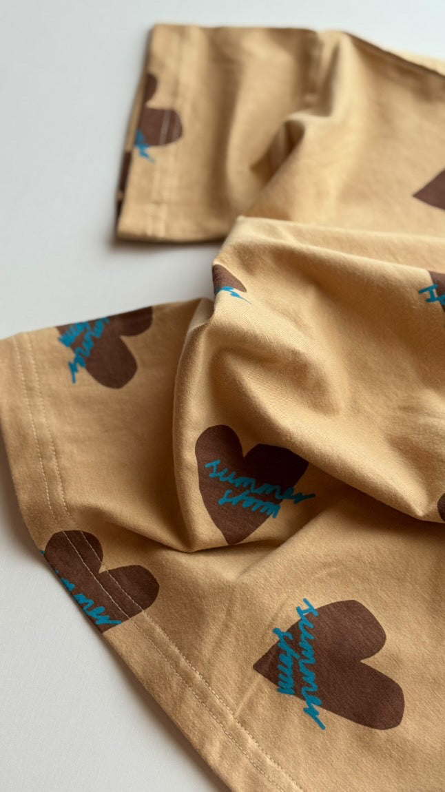OVERSIZED TEE - GINGER HEART LOGO