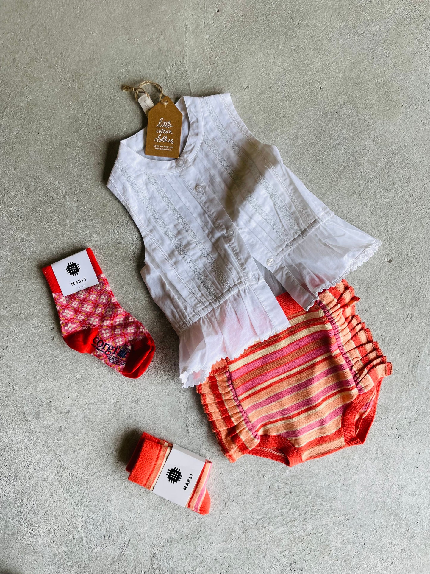 NERYS BLOOMERS_ROSE GARDEN STRIPE (Last.1)