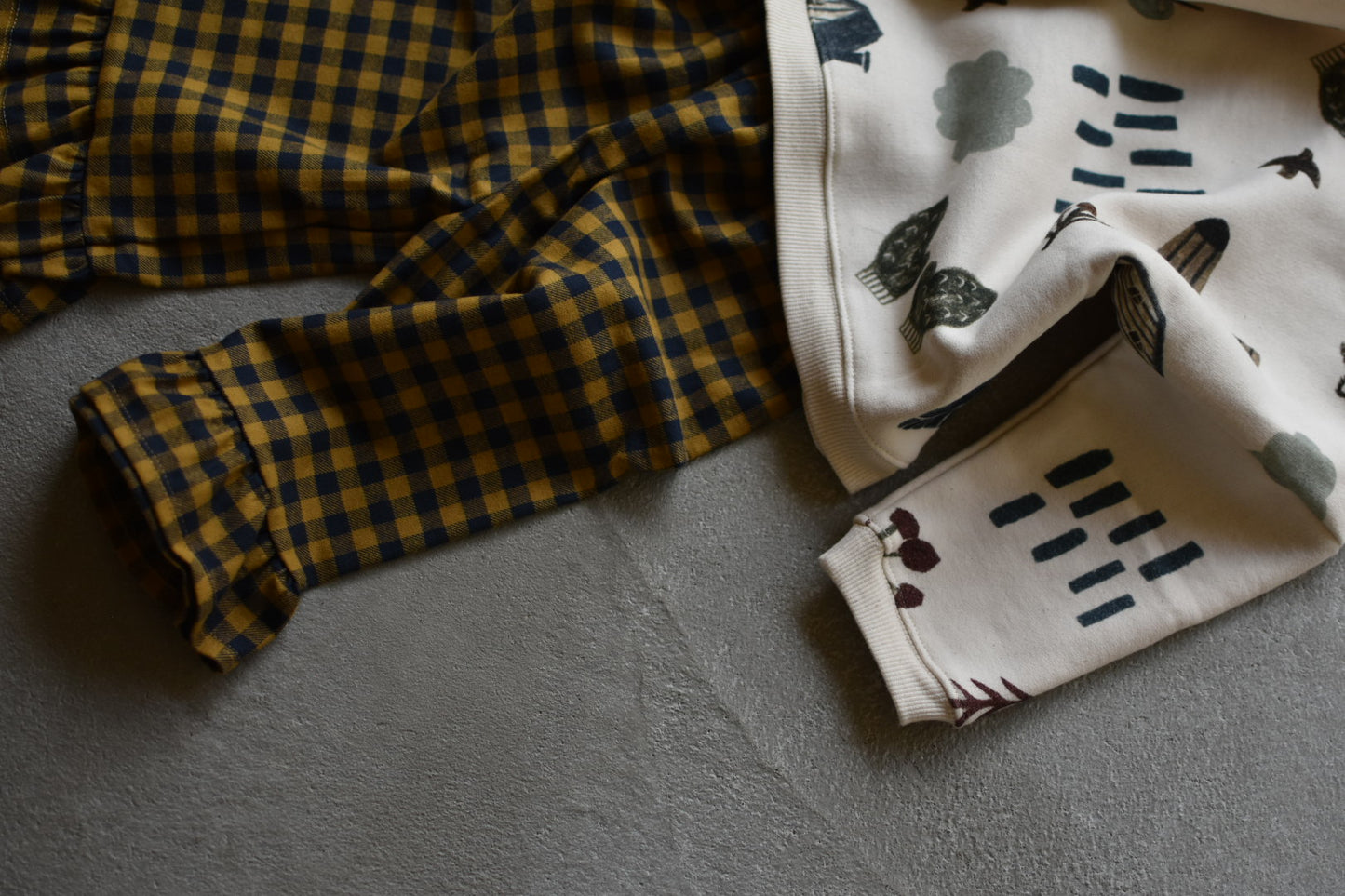 Blueberry Gingham Frill Culottes