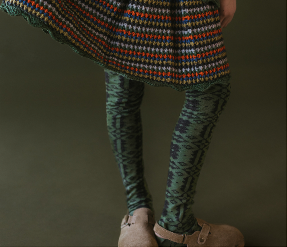 ERYRI LONG SOCKS_MONSTERA / UMBER(Last.1)