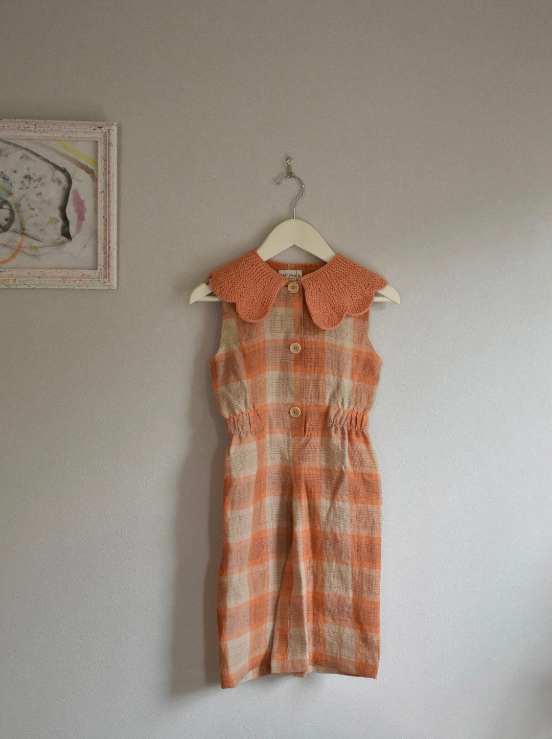 Cordelia Overall_Melon Check / Latte