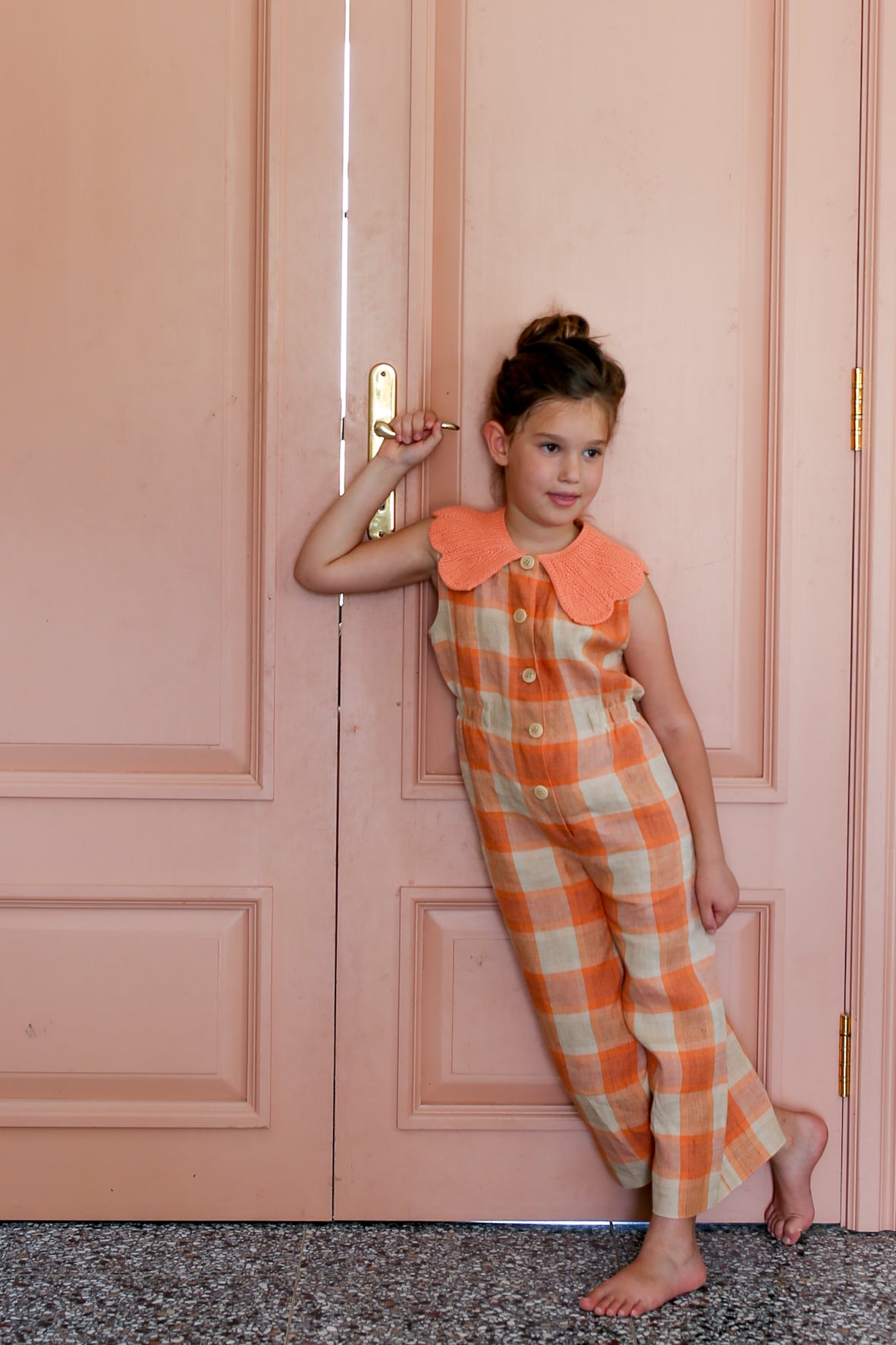 Cordelia Overall_Melon Check / Latte