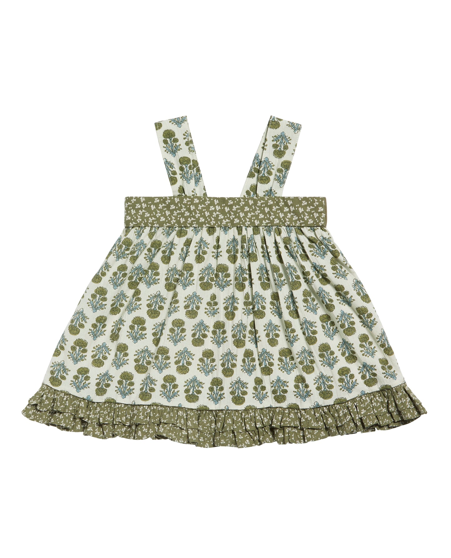 Lissy Sun Top Jaipur Floral in Fern