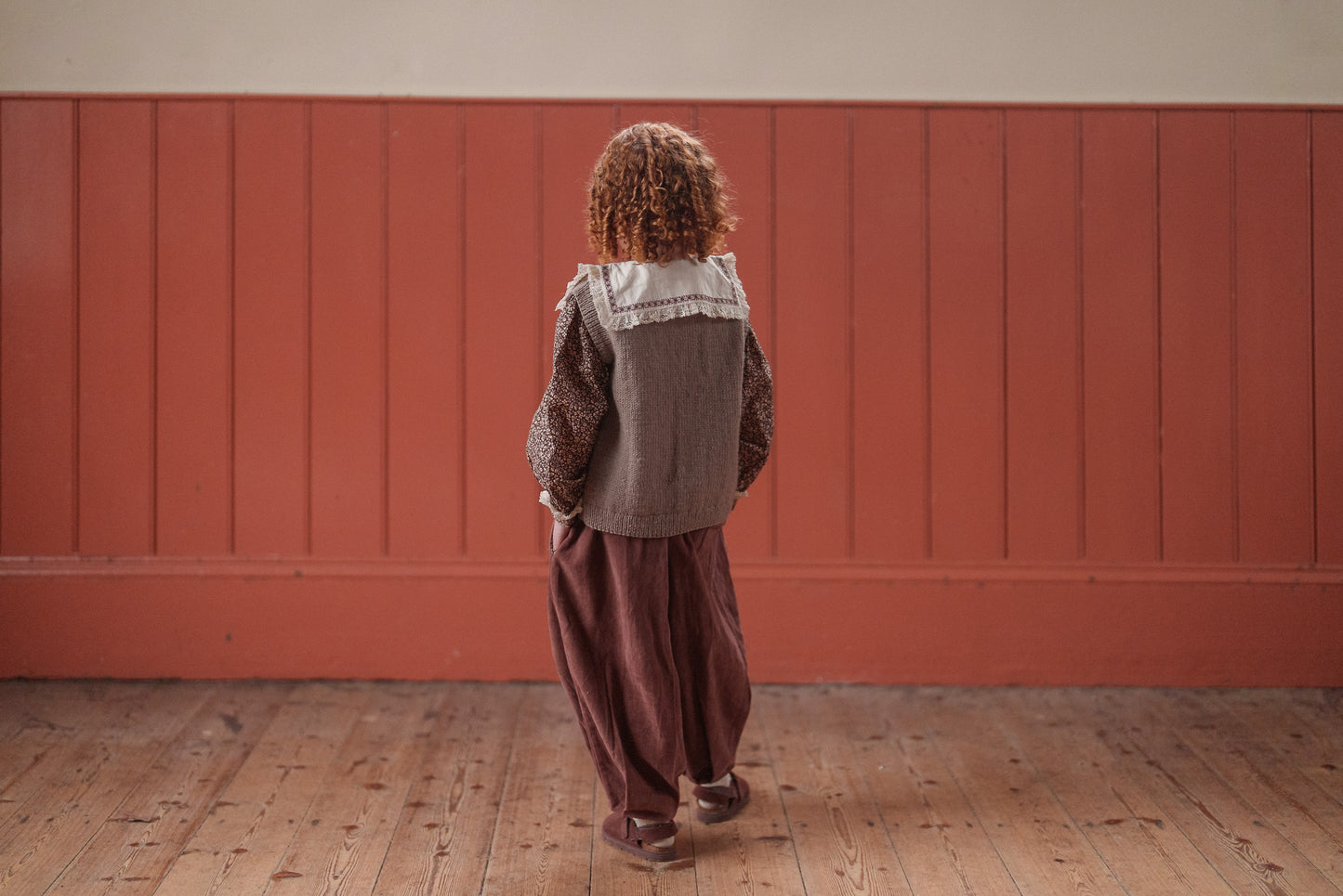 Jessica Trousers Velvet in Nutmeg