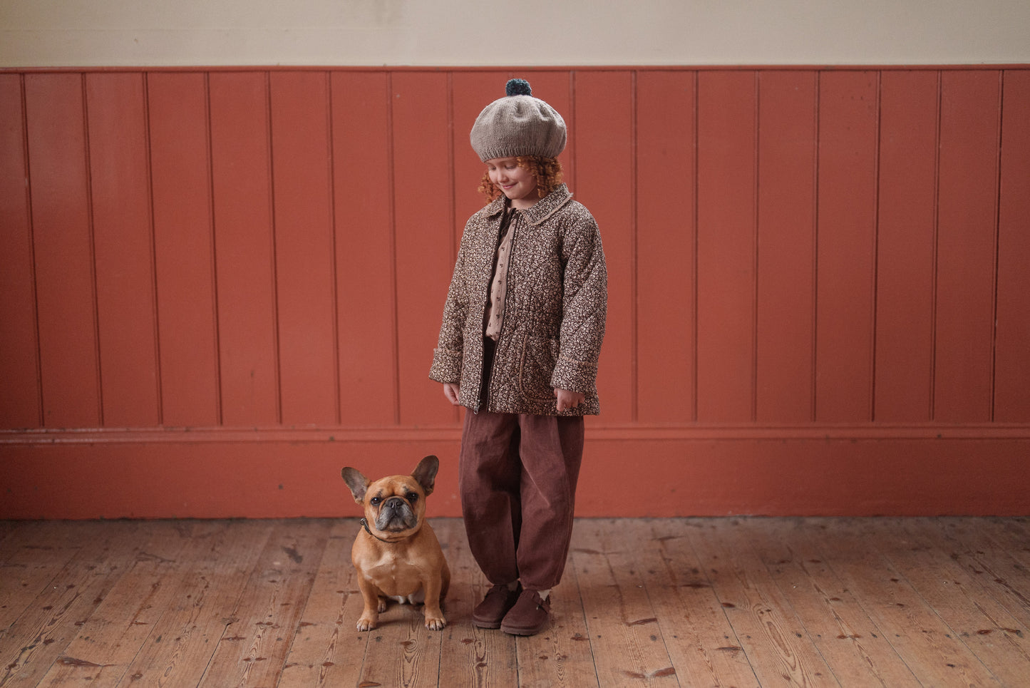 Jessica Trousers Velvet in Nutmeg