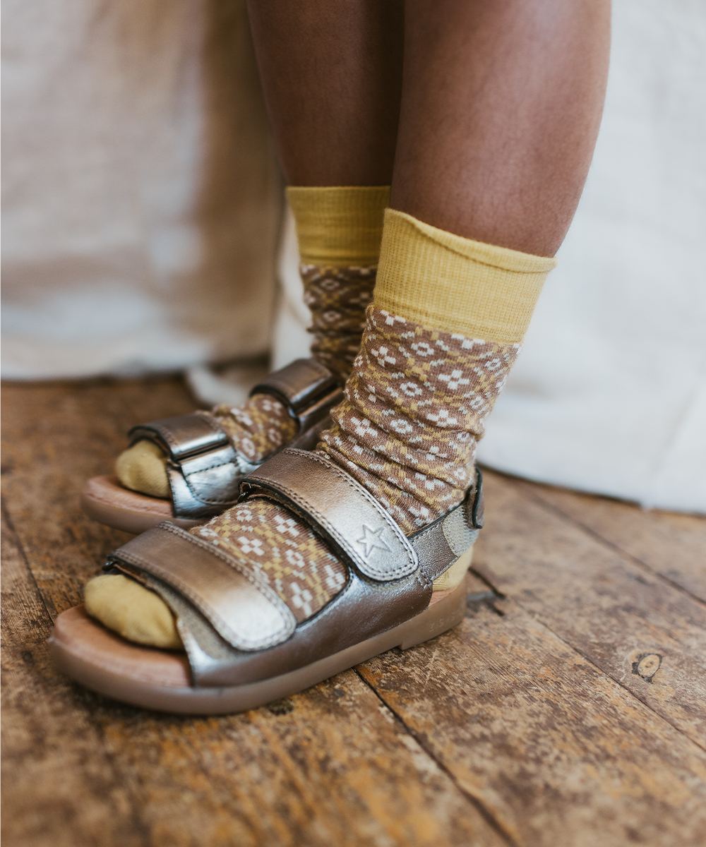 PETAL SHORT SOCKS_PORTOBELLO
