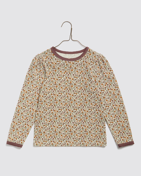 Organic Pointelle T-shirt Prairie Floral