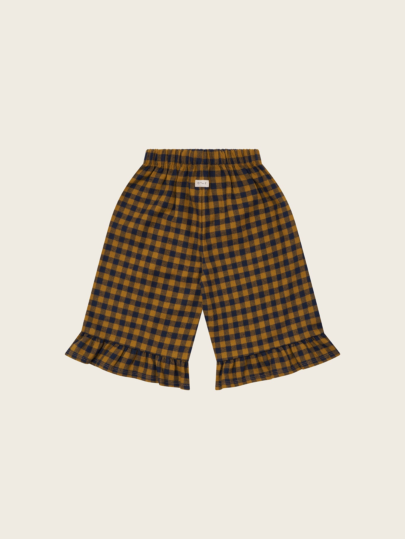 Blueberry Gingham Frill Culottes
