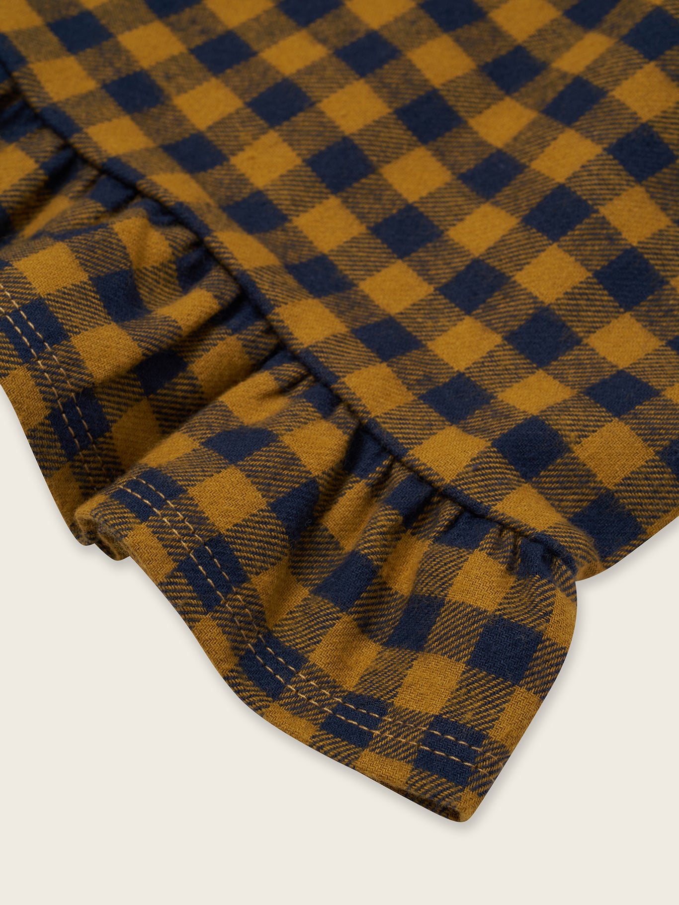Blueberry Gingham Frill Culottes