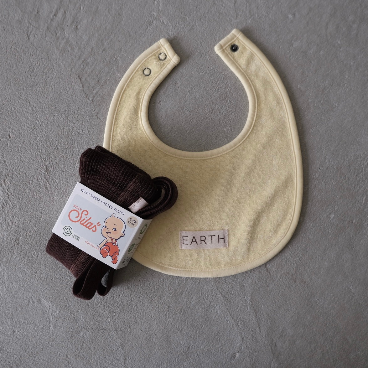 EARTH｜Organic bib_Cream Yellow