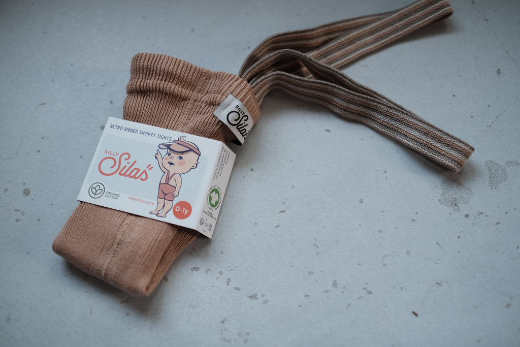 Shorty Tights Collection_Light Brown Striped