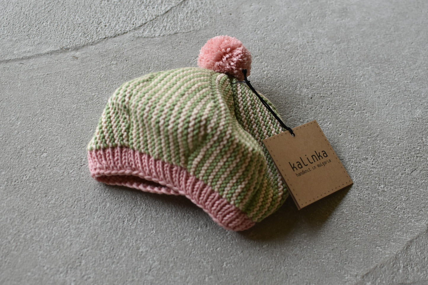 Divna Beret_Moss/Flamingo