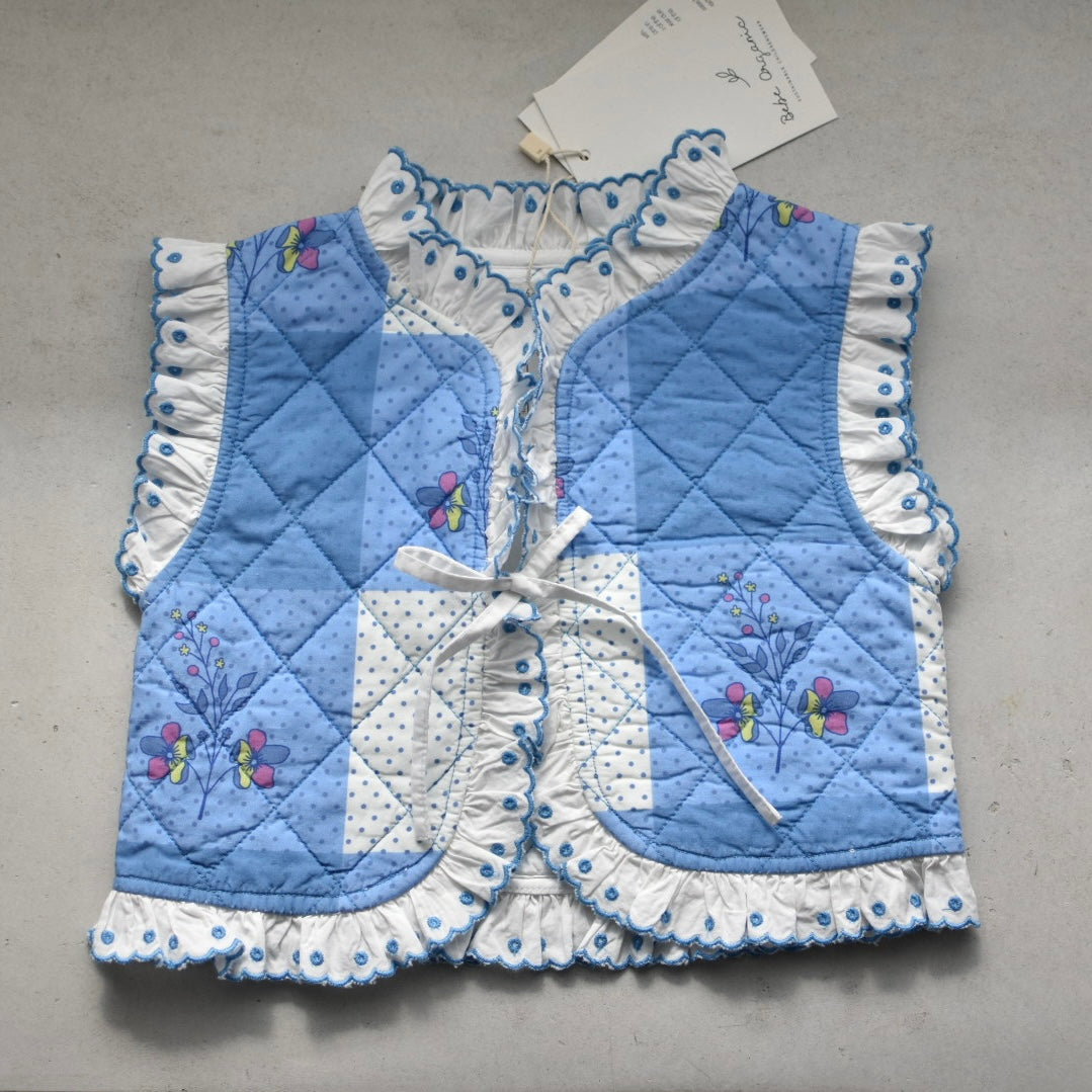 Elsa Vest_Atlantic Floral Dot