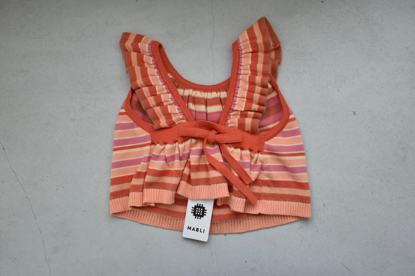 NERYS VEST_ROSE GARDEN STRIPE