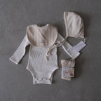 EARTH｜ Longsleeve baby suit_White