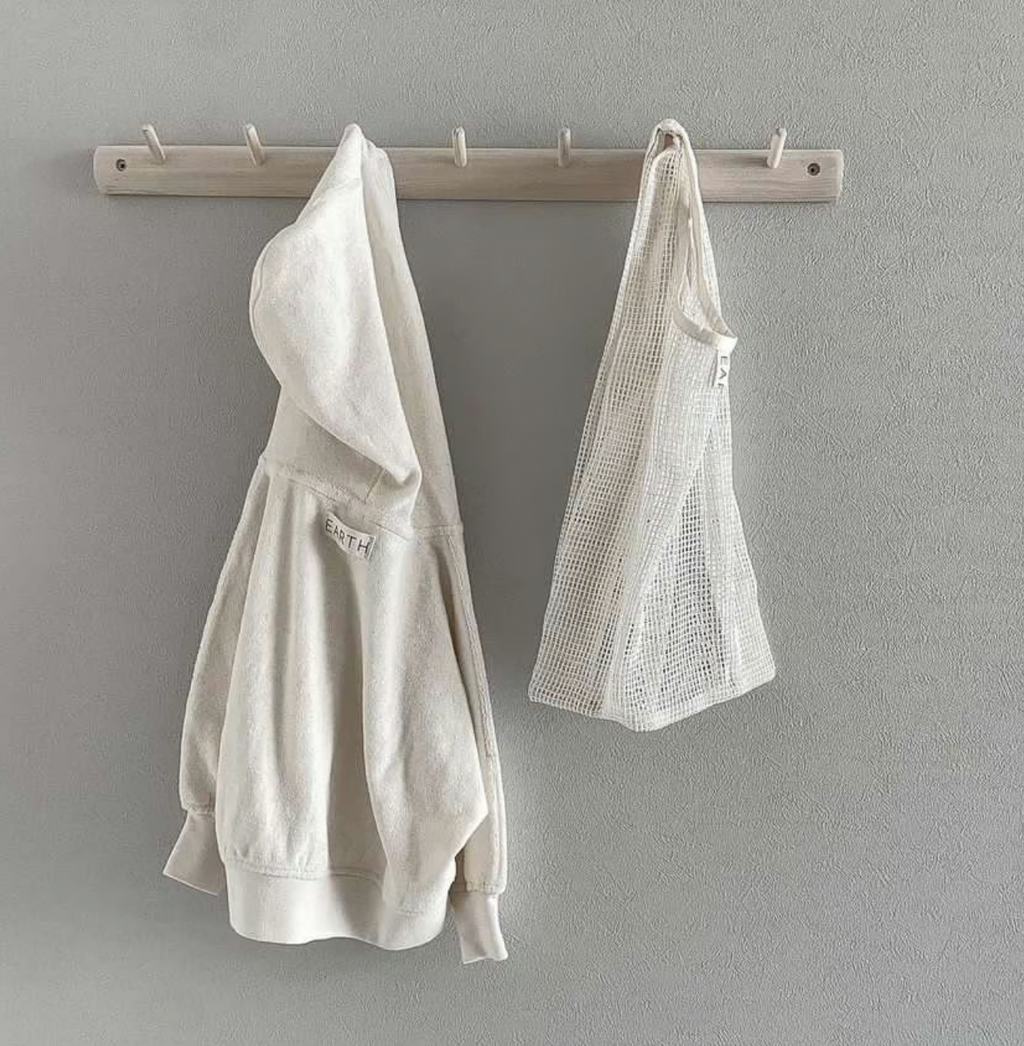 Volume hoodie_Ecru cream