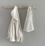 Volume hoodie_Ecru cream