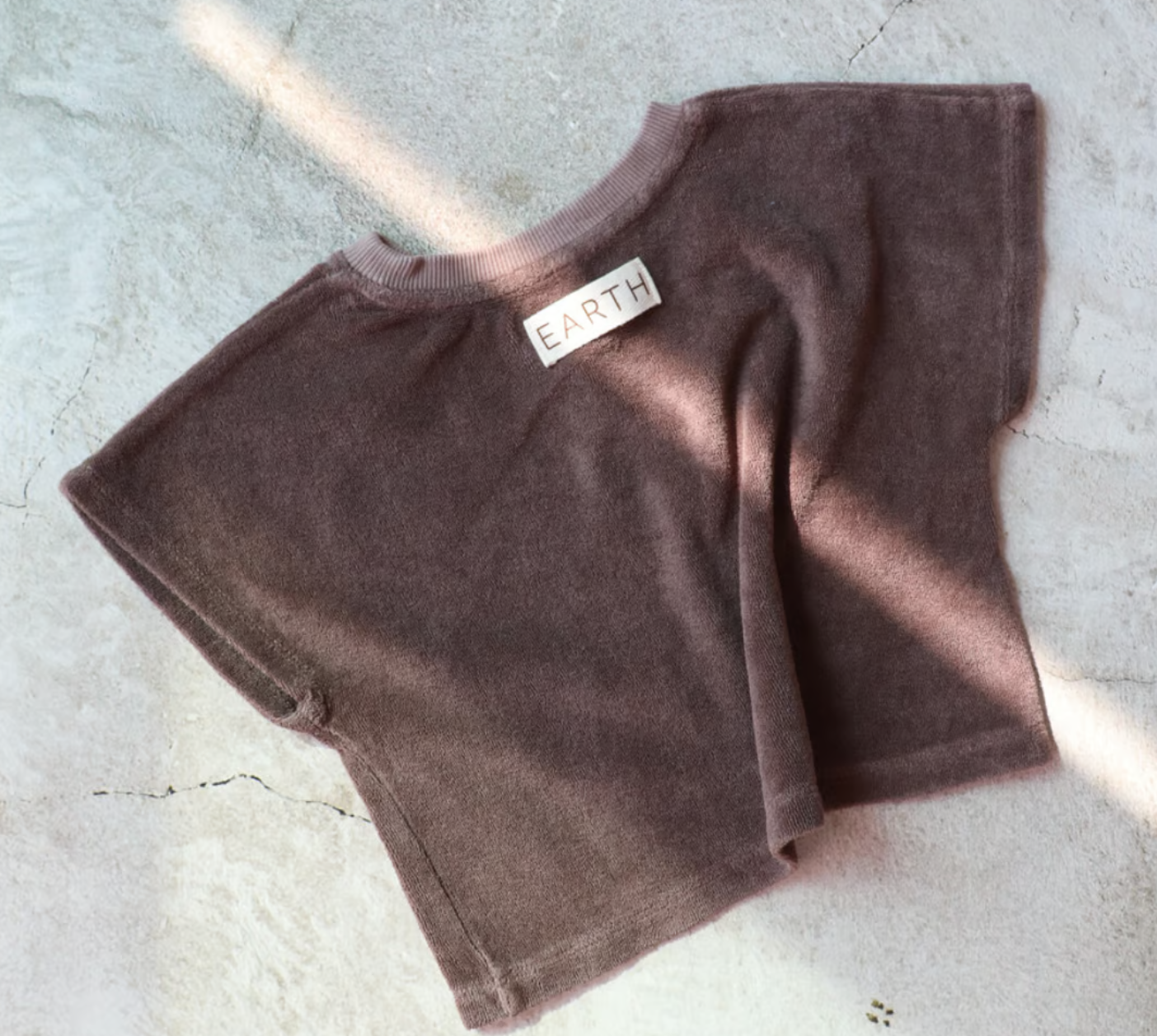 Cropped sweat_Brown