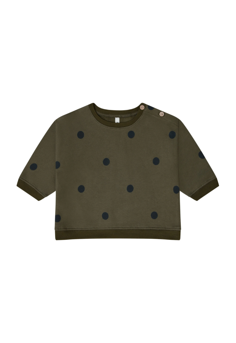 Olive Dots Sweatshirt