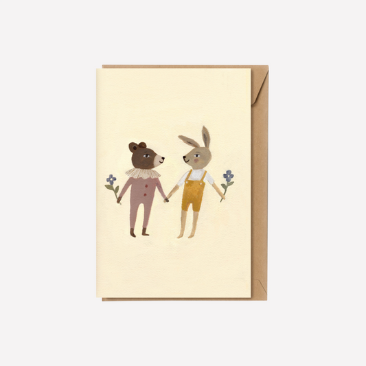 Teddy and Bunny | A5 card (Last.1)